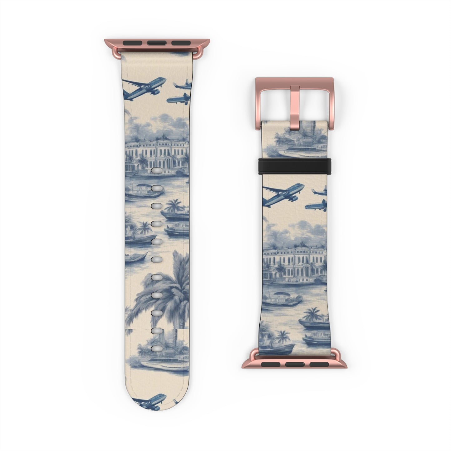 Apple Watch Band - Travel Toile Blues