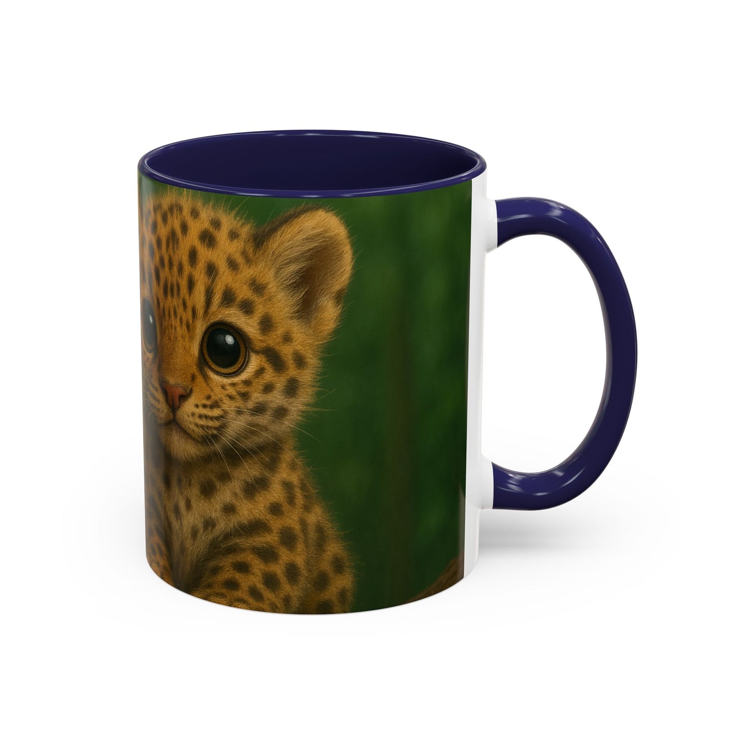 Accent Color Coffee Mug (11, 15oz), 8 Colors - Baby Jaguars