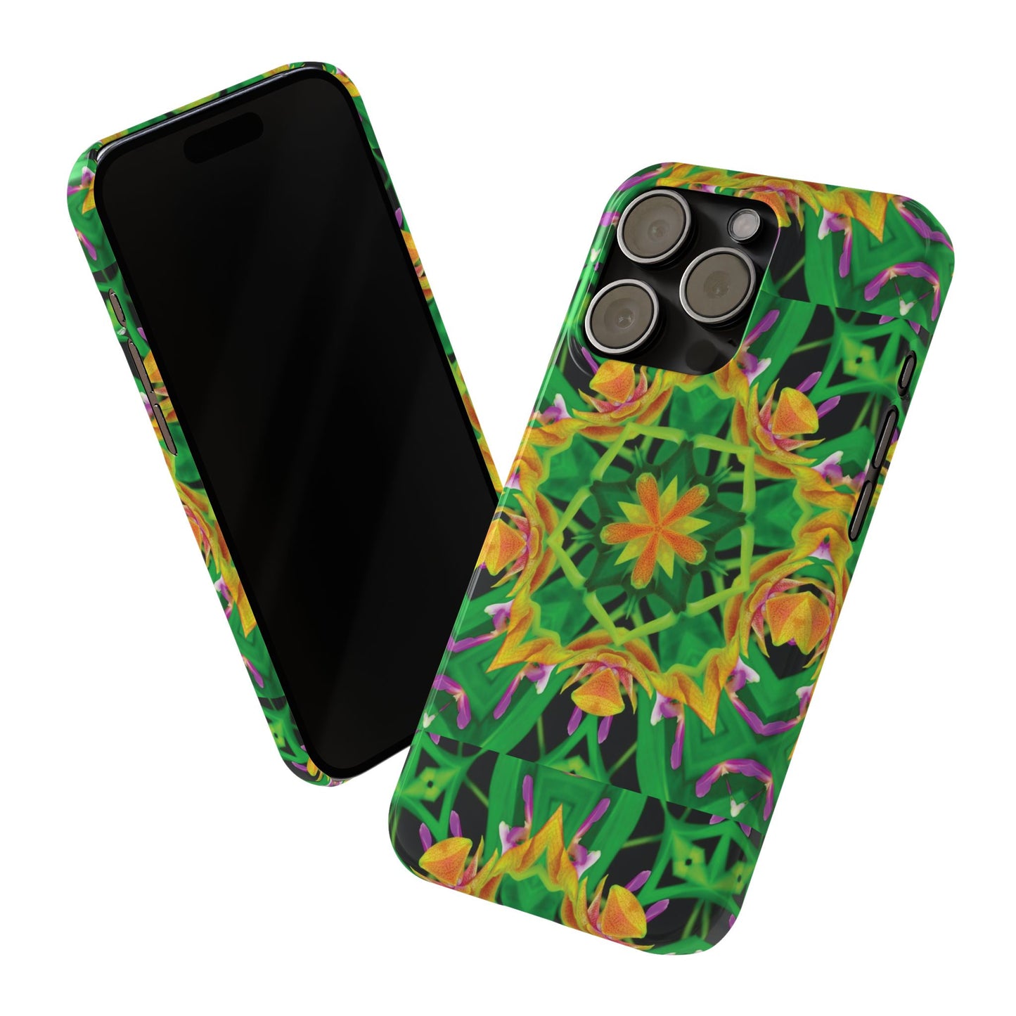 Slim Phone Cases - Orchid Kaleidoscope #2