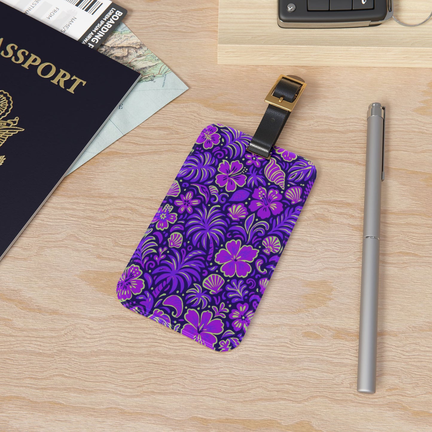 Luggage Tag - Beach Dreams, Purple