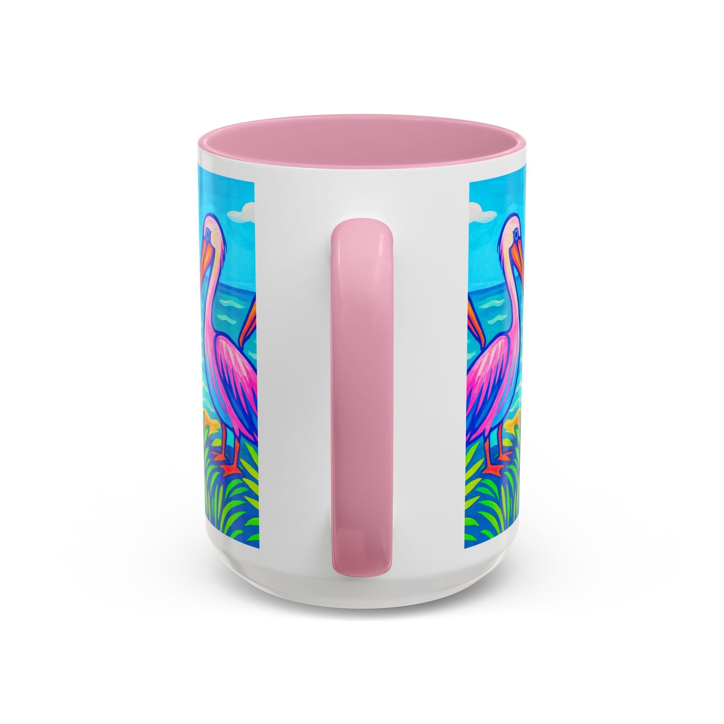 Accent Color Coffee Mug, Many Colors - 11oz & 15oz / Pelican Party