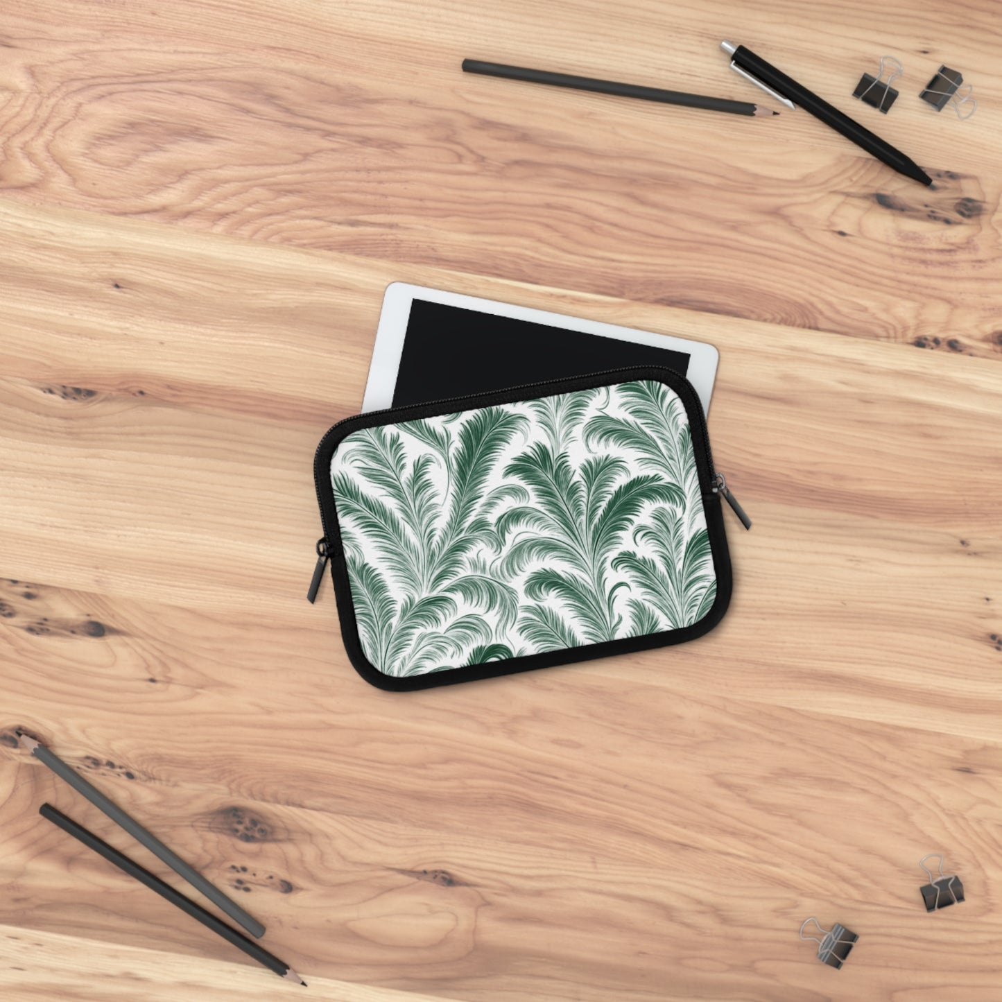 Tropical Laptop Sleeve, 5 Sizes - Perfect for Rainforest Lovers & Students / Rocco Green