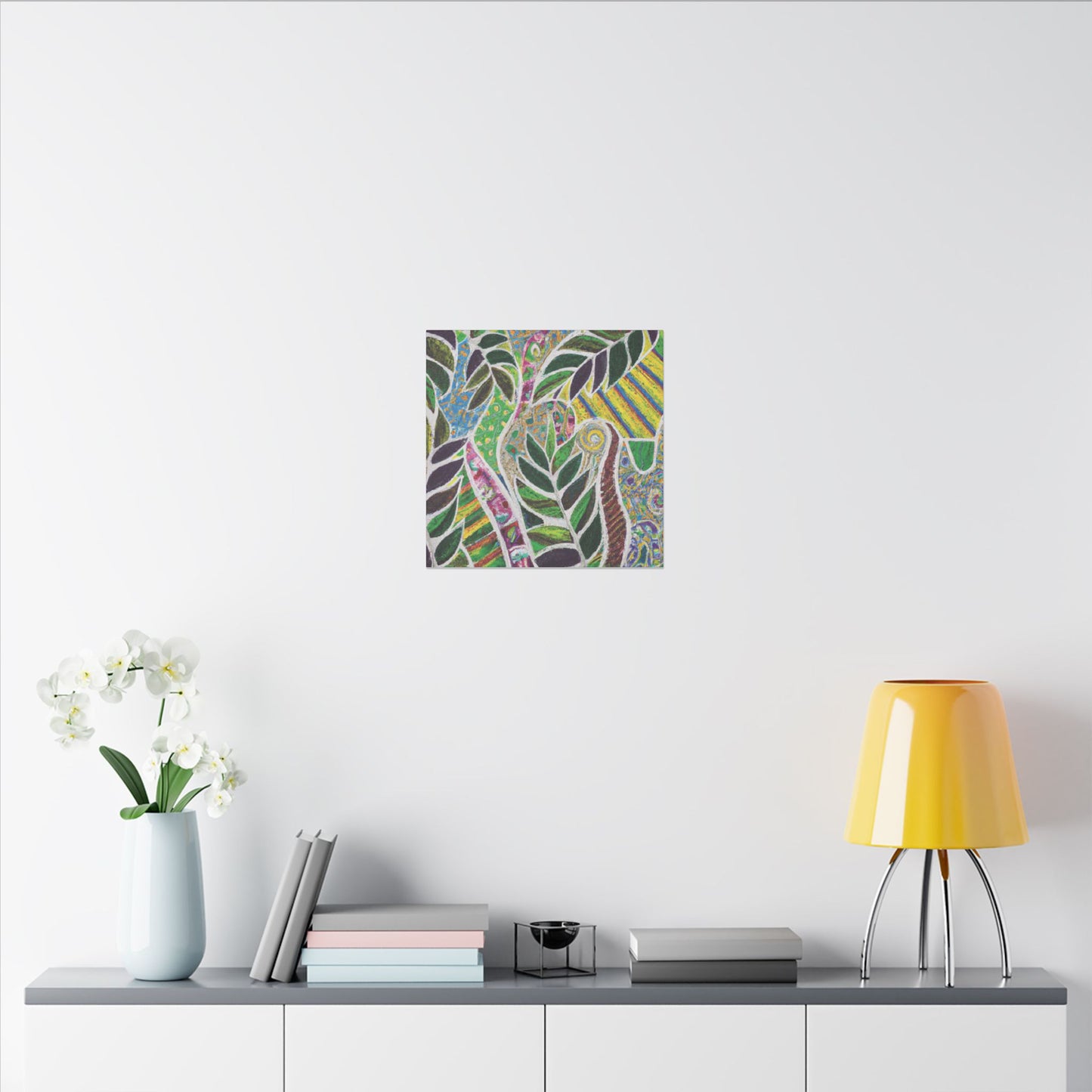Tropical Canvas Artwork - Stretched Canvas Print, Many Sizes / Amazon Whimsy