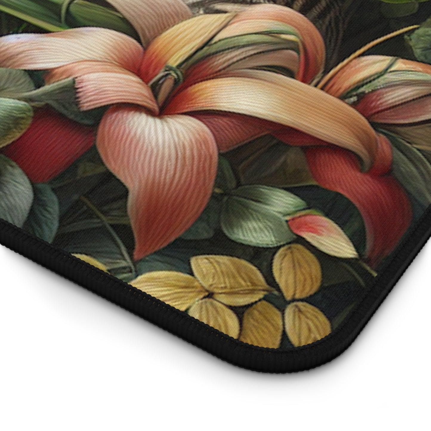 Tropical Mouse Pad/Desk Mat, 3 Sizes - Perfect for Home Office / Rainforest Rabbit Outing