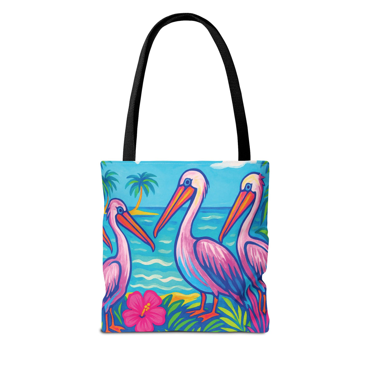 Beach Pelican Party Tote Bag - 3 Sizes