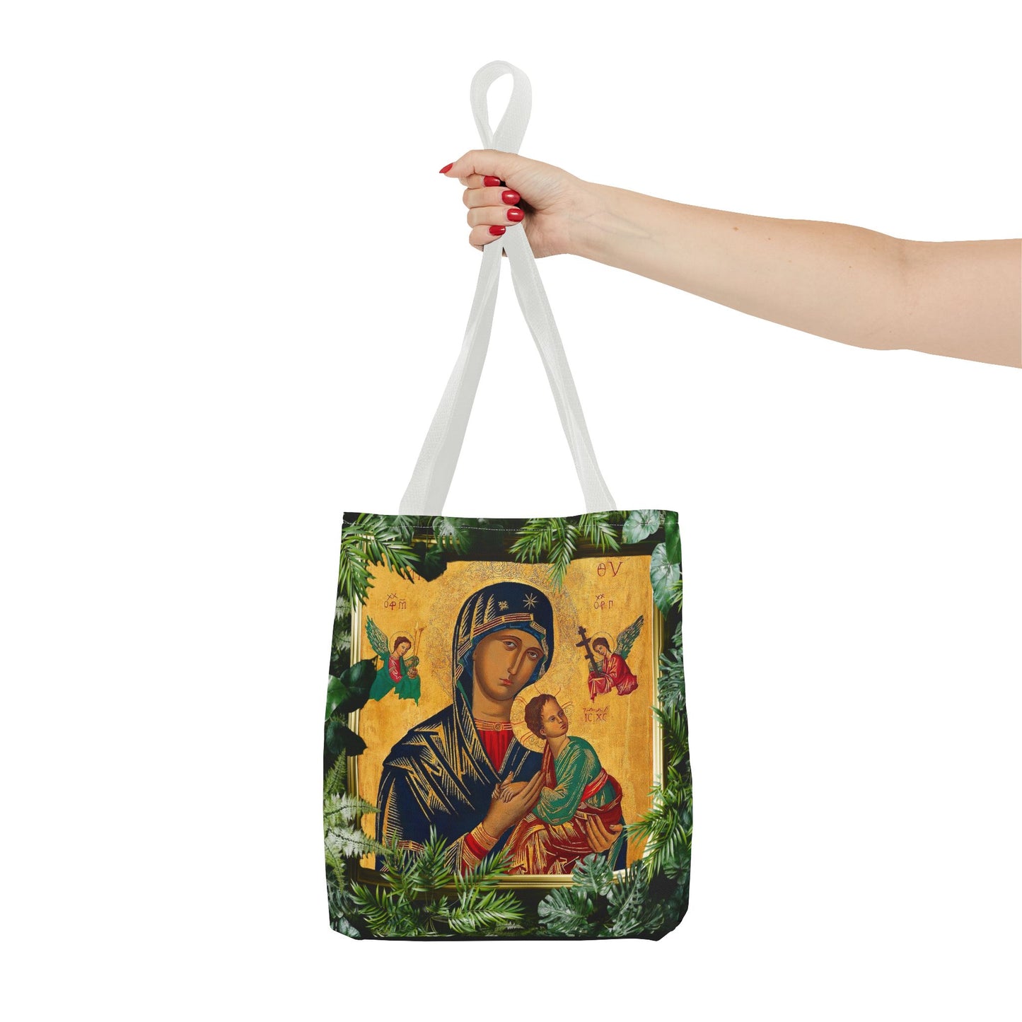 Religious Our Lady of Perpetual Help Tropical Tote Bag - 3 Sizes