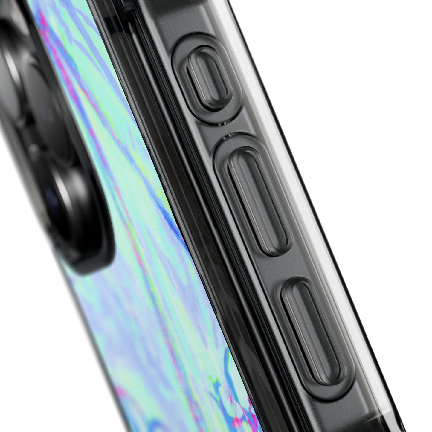 Tropical Doodles/Blue Magnetic Clear Phone Case, Many Models