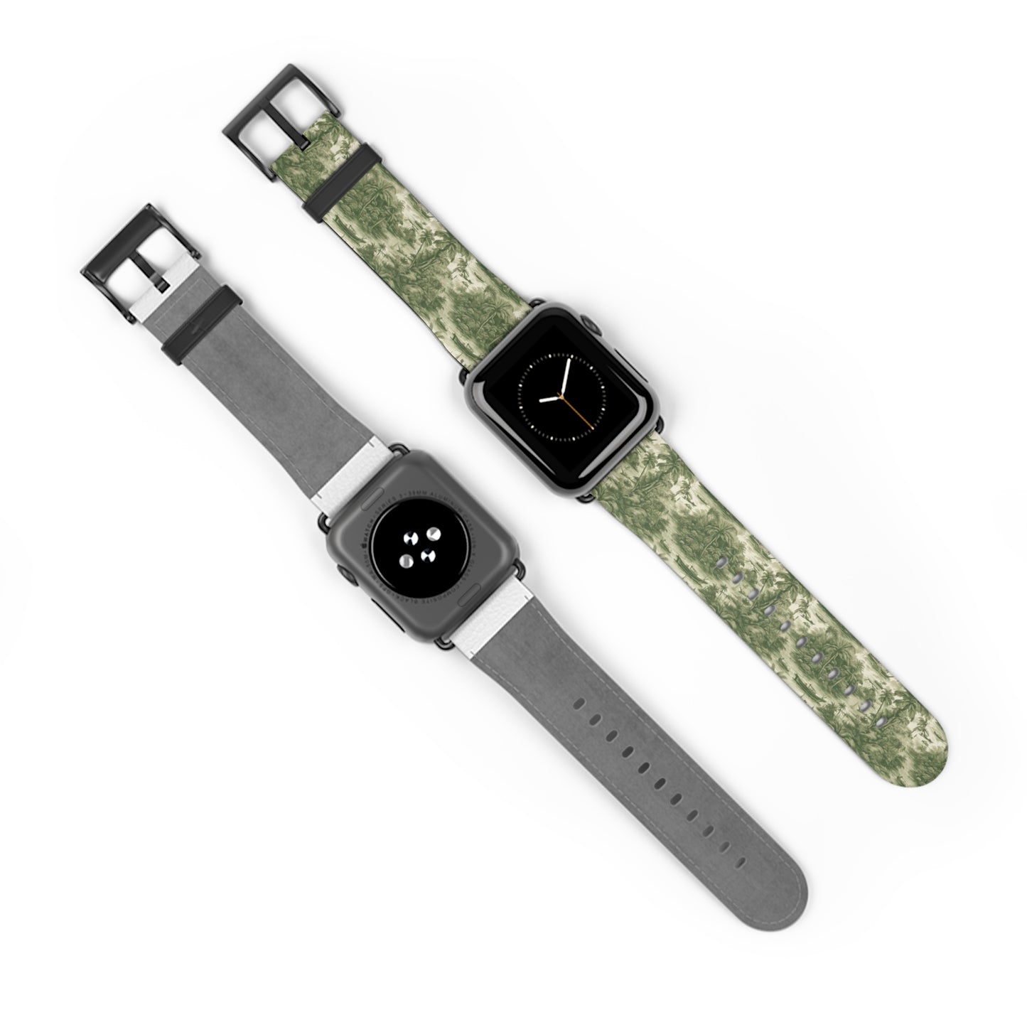 Apple Watch Band - Tropical Toile, green