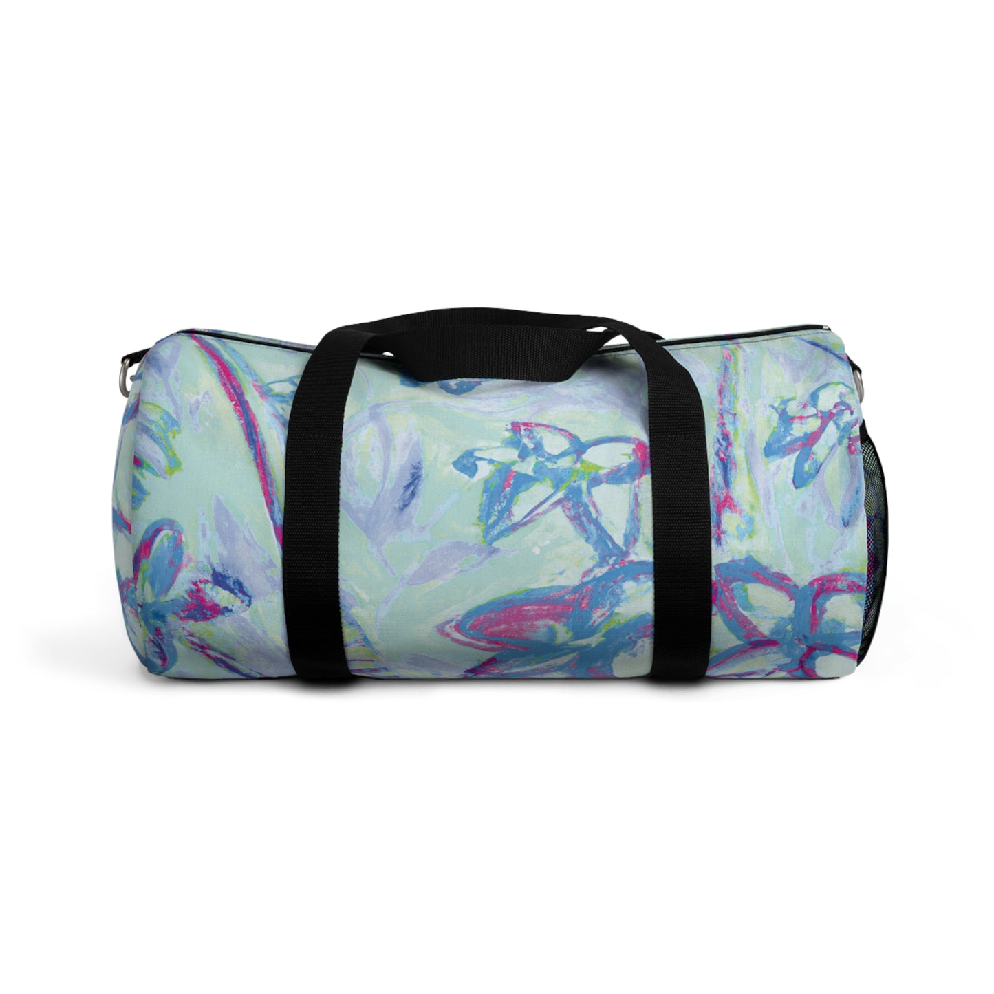 Tropical Rainforest Duffel Bag - Perfect for Travel and Gym / Tropical Doodles, Blue