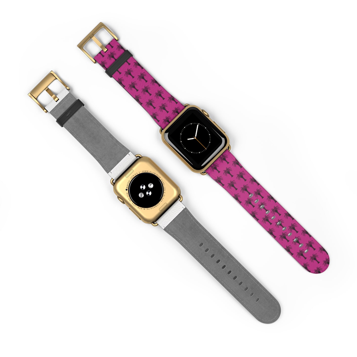 Apple Watch Band - Art Deco Palm, Repeat Pink