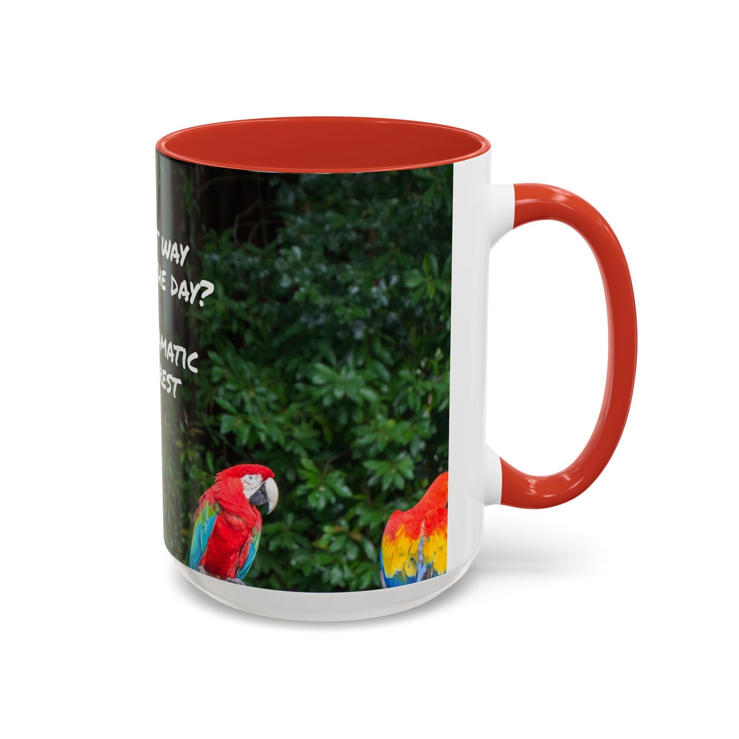 Parrot Accent Coffee Mug (11, 15oz), 8 Colors - Dramatic Disinterest