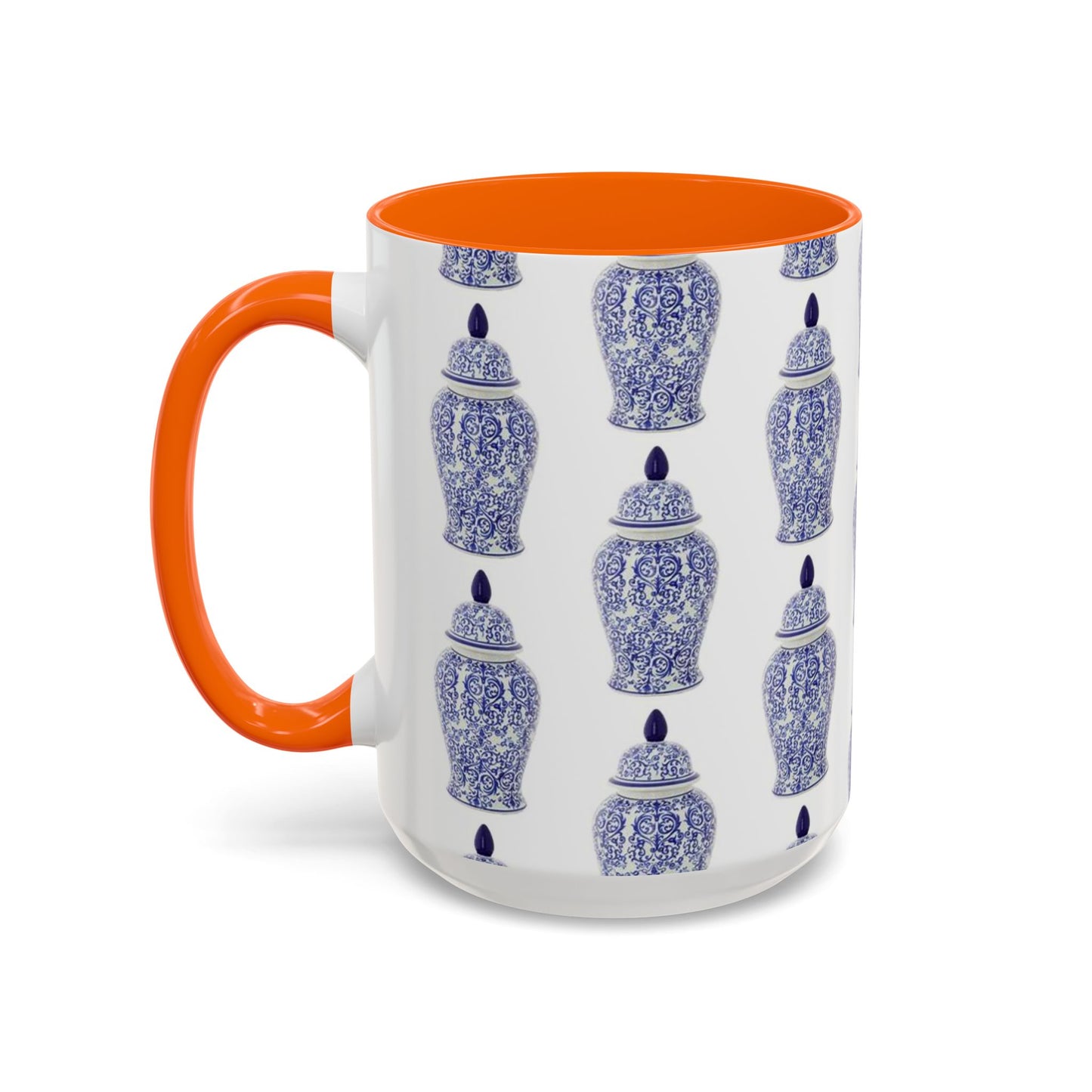 Accent Coffee Mug (11, 15oz), Blue Ginger Jar, Various Colors