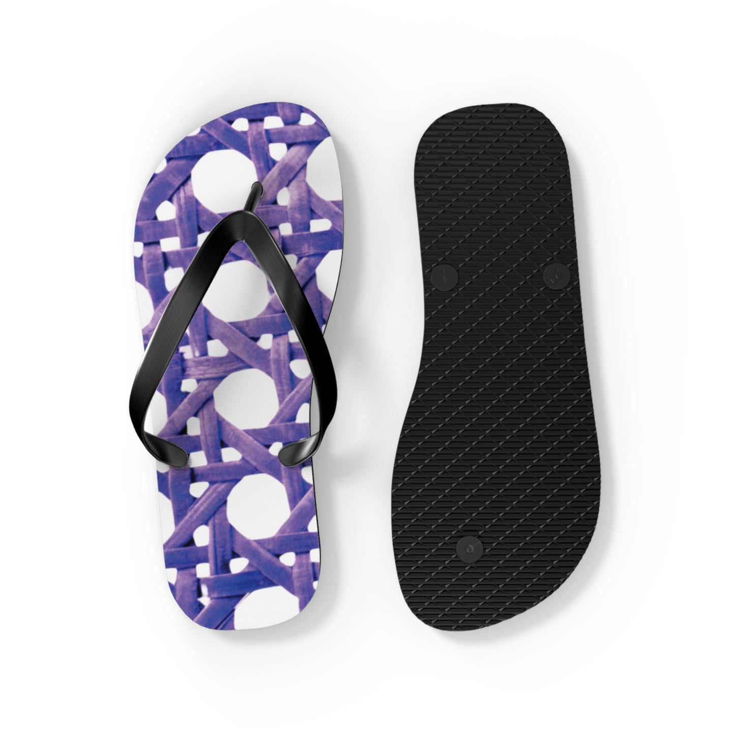 Flip Flops - Beach Chair Wicker, Amethyst