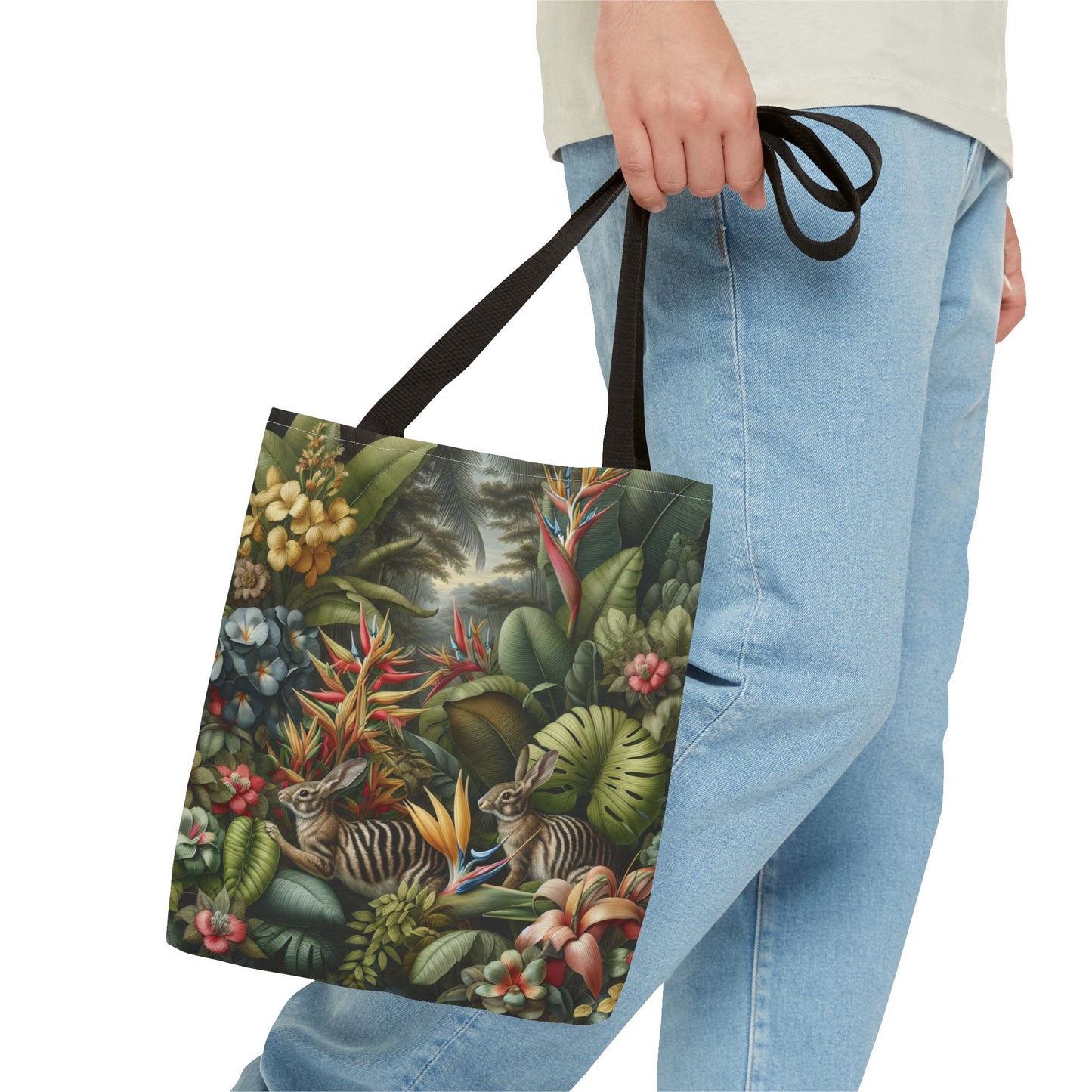 Rainforest Rabbit Outing Tote Bag - 3 Sizes