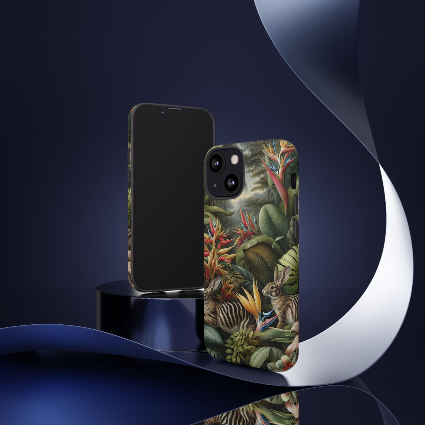 Rainforest Rabbit Outing Phone Case - Tough Cases with Summer Vibe