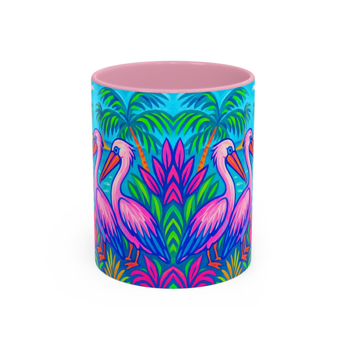Accent Color Coffee Mug, Many Colors - 11oz & 15oz / Pelican Party