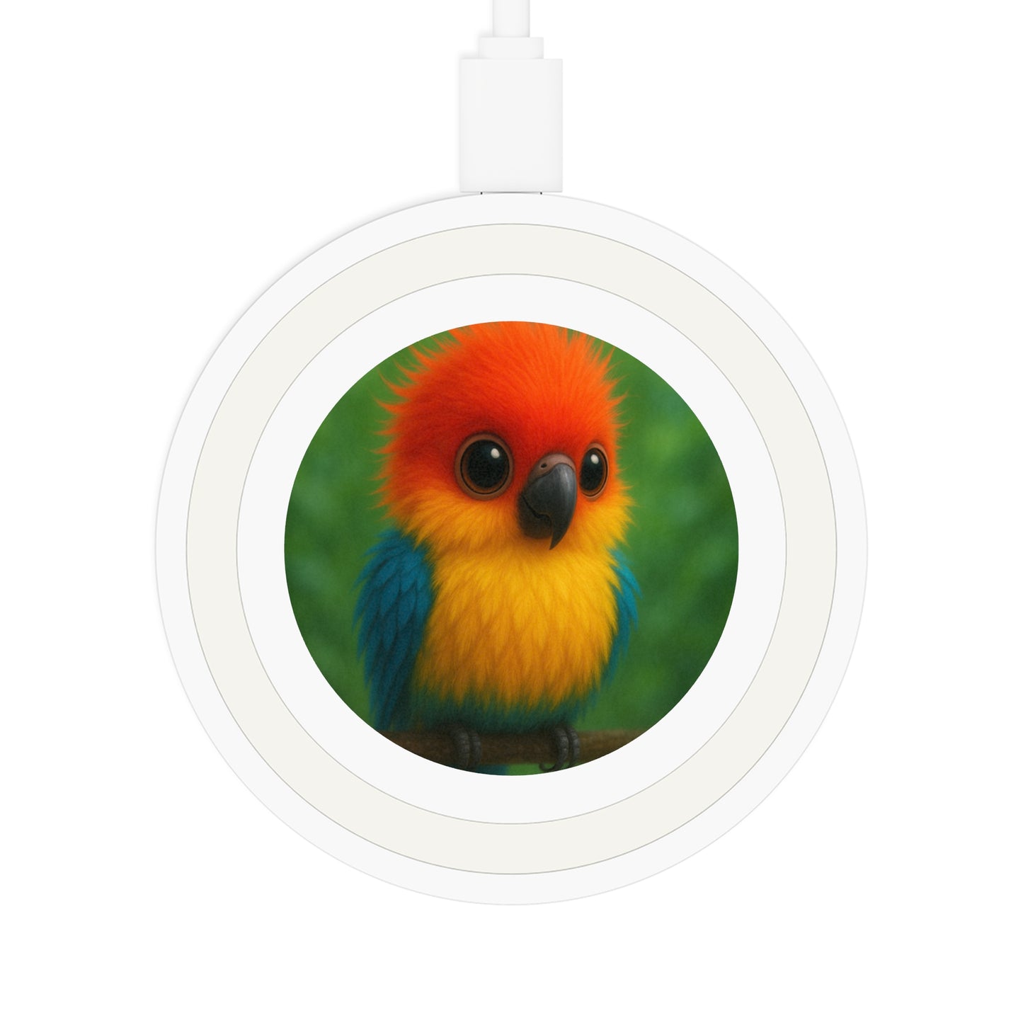 Baby Parrot Wireless Charging Pad - Quake Design for Tech Lovers