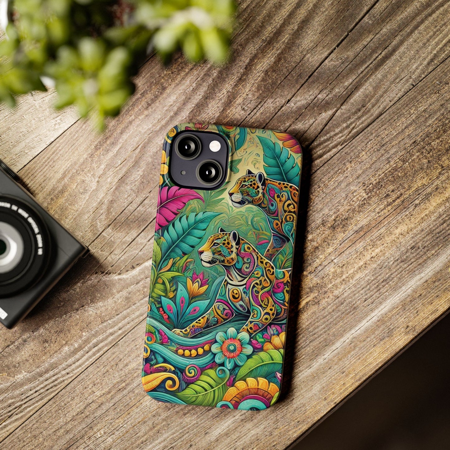Slim Phone Cases - Jaguar Pop