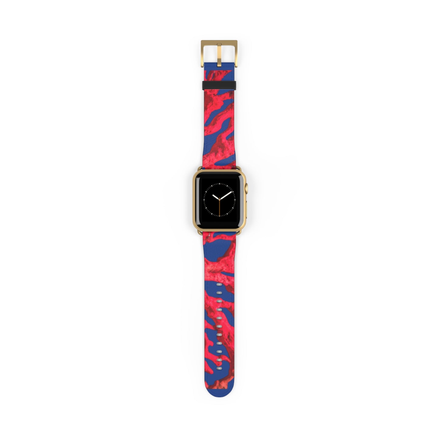 Apple Watch Band - Red Coral, dark blue background