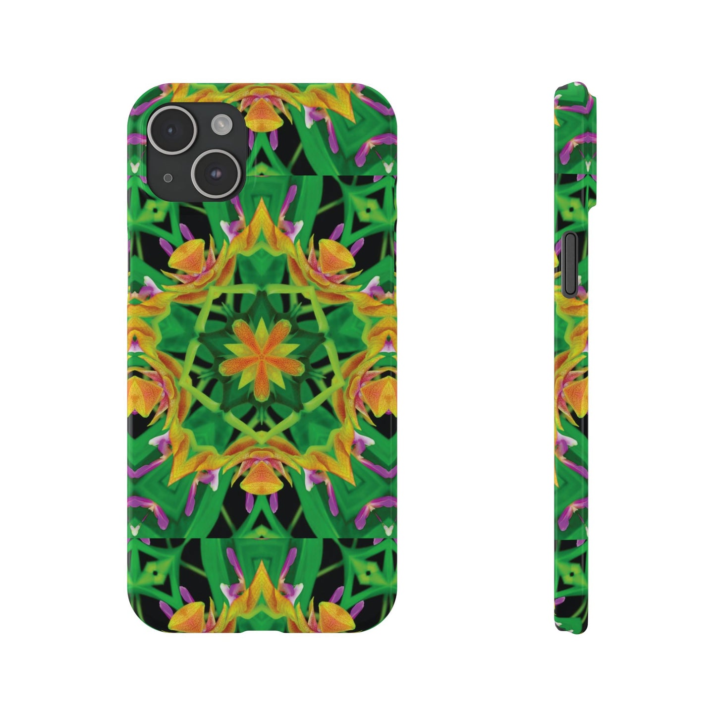 Slim Phone Cases - Orchid Kaleidoscope #2