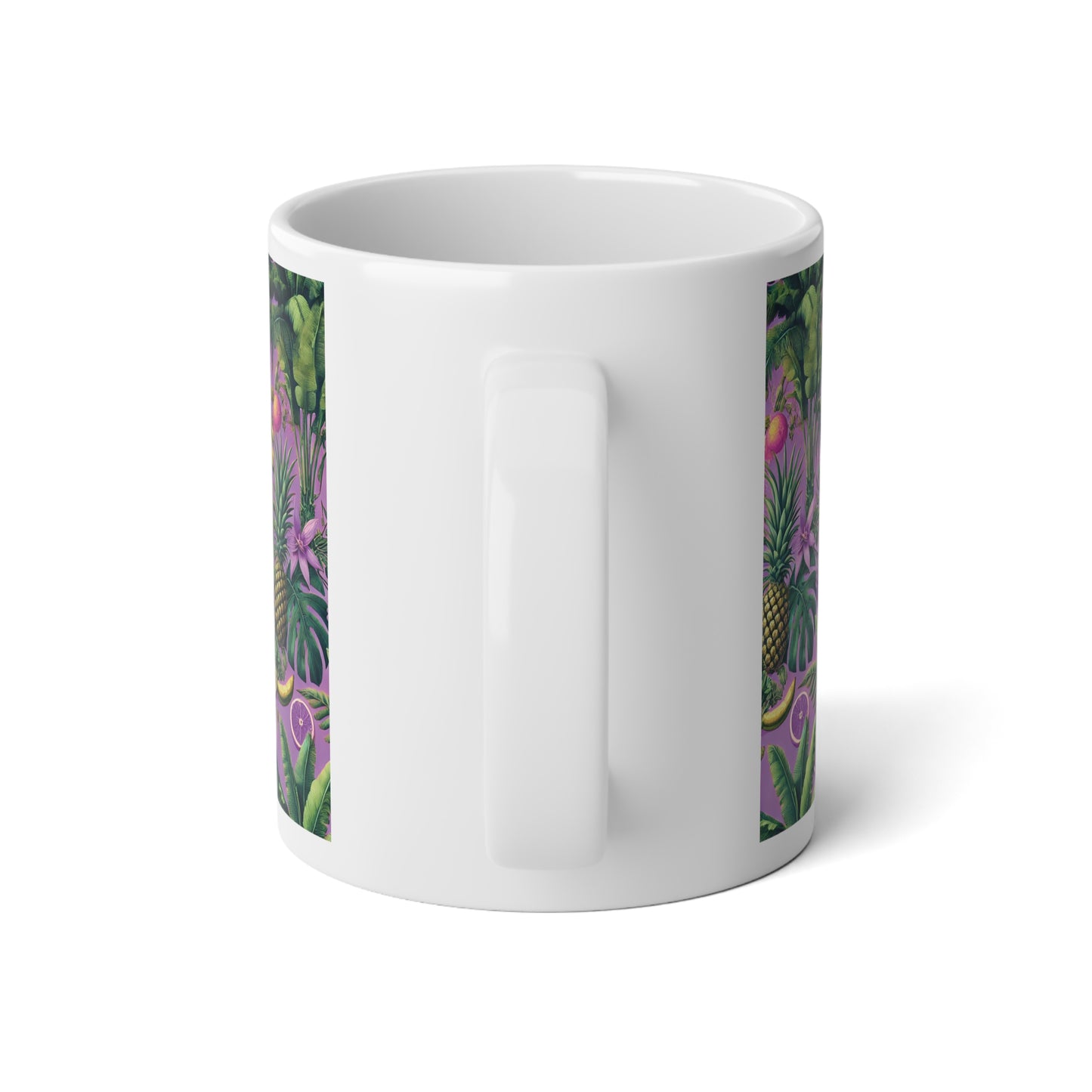 Jumbo Mug, 20 oz | Palms & More Tropical Fruit, Purple
