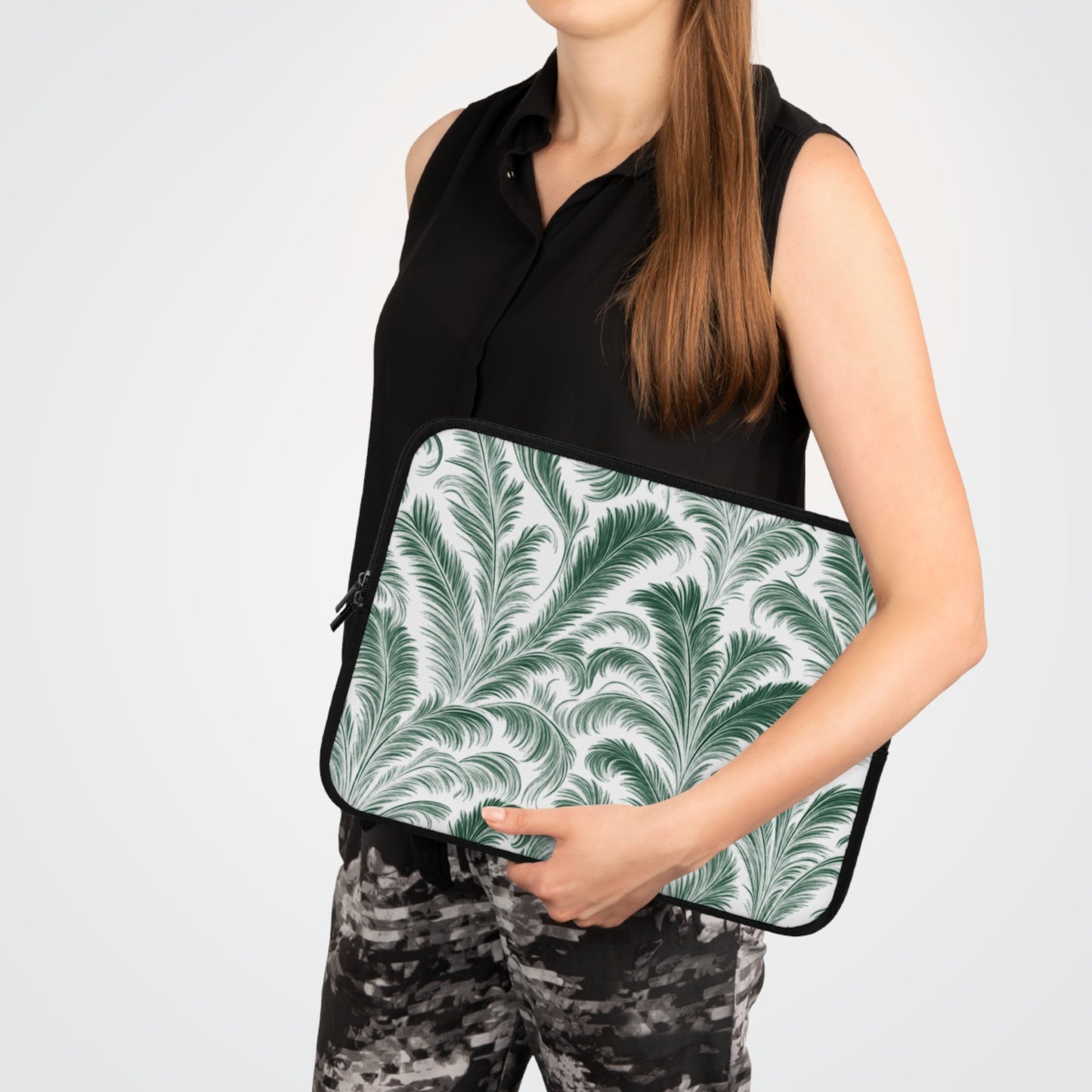 Tropical Laptop Sleeve, 5 Sizes - Perfect for Rainforest Lovers & Students / Rocco Green