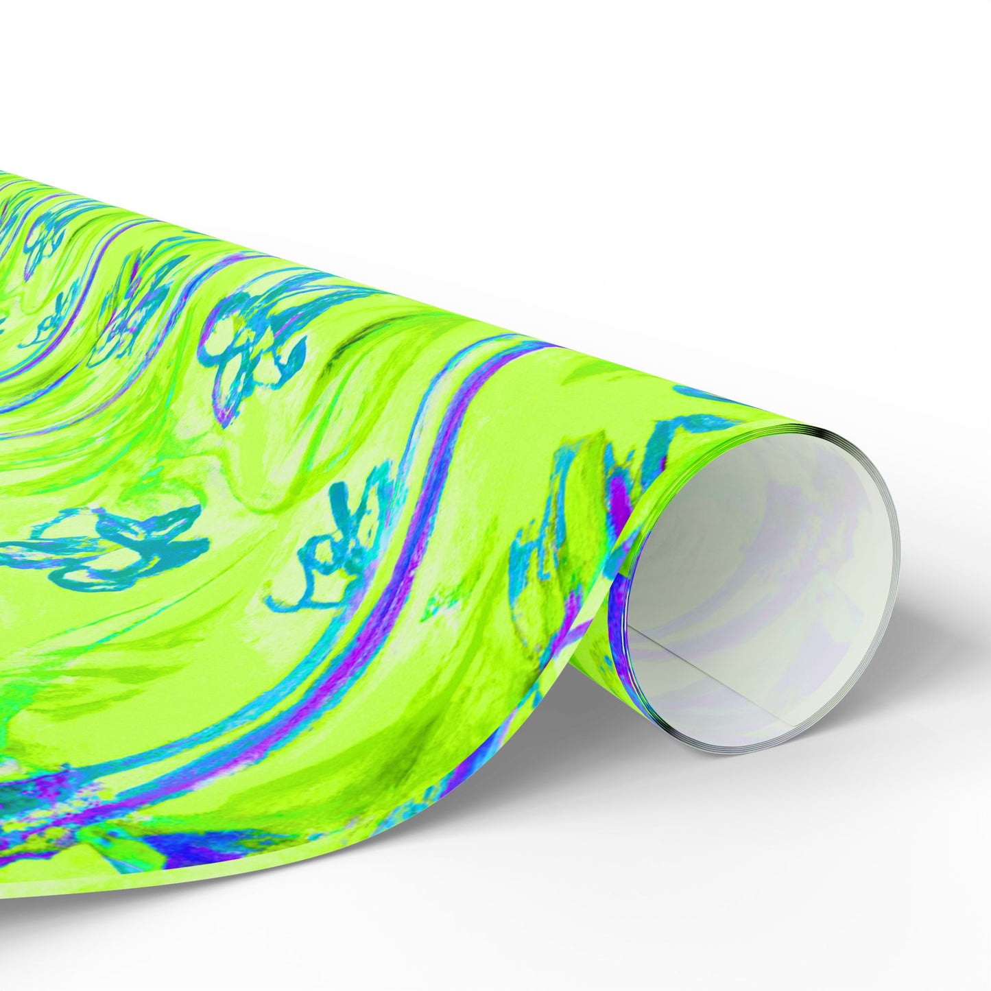 Wrapping Paper - Tropical Gift Wrap for All Occasions, 3 Sizes/2 Finishes / Tropical Doodles, Lime