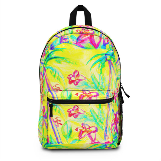 Tropical Backpack  / Tropical Doodles/Yellow