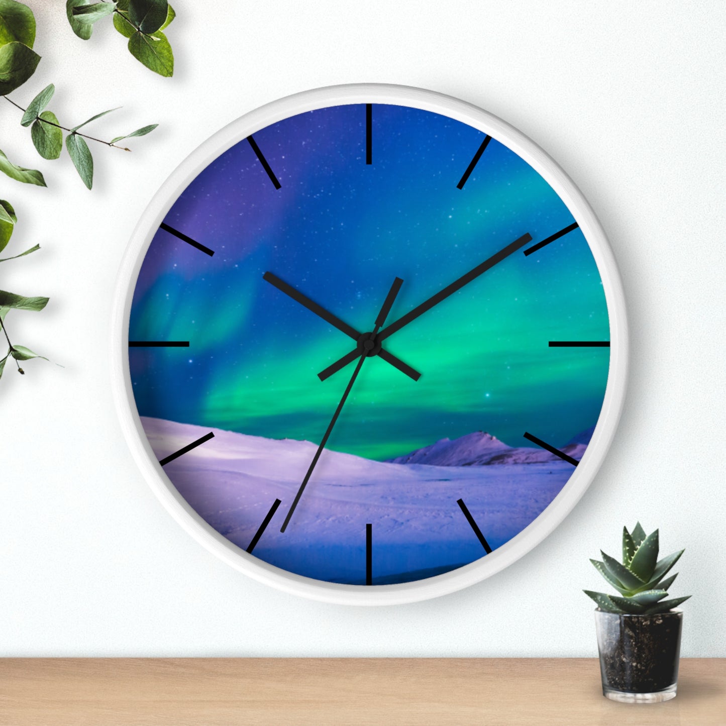 Wall Clock, Cold Ocean Lights/Peacock, Hands/Base Variants