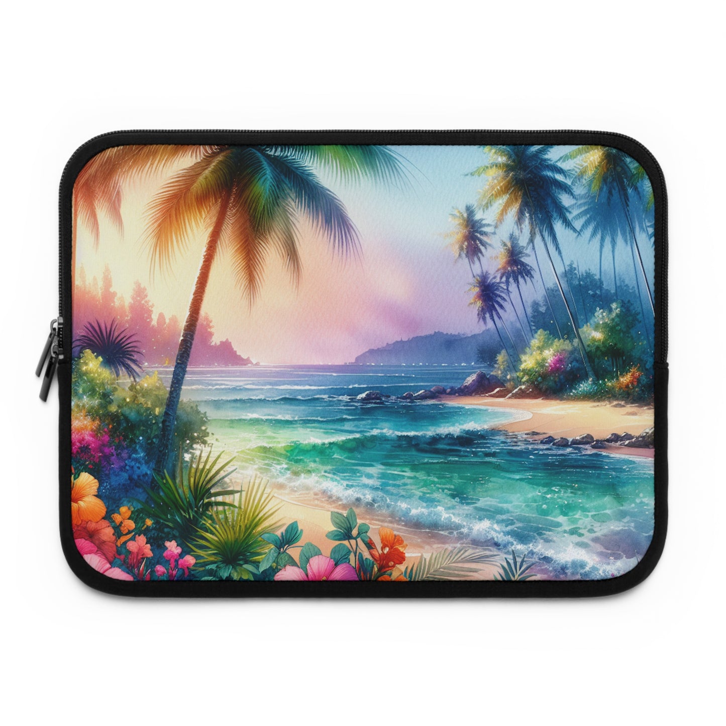 Tropical Laptop Sleeve, 5 Sizes - Perfect for Beach Lovers & Students / Bay of Peace