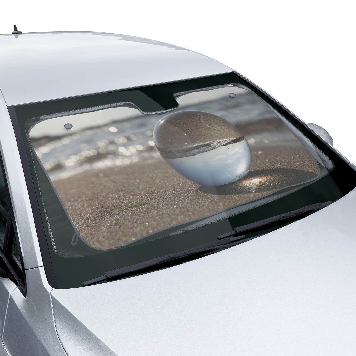 Tropical Car Sun Shades / Crystal Ball in Smooth Beach