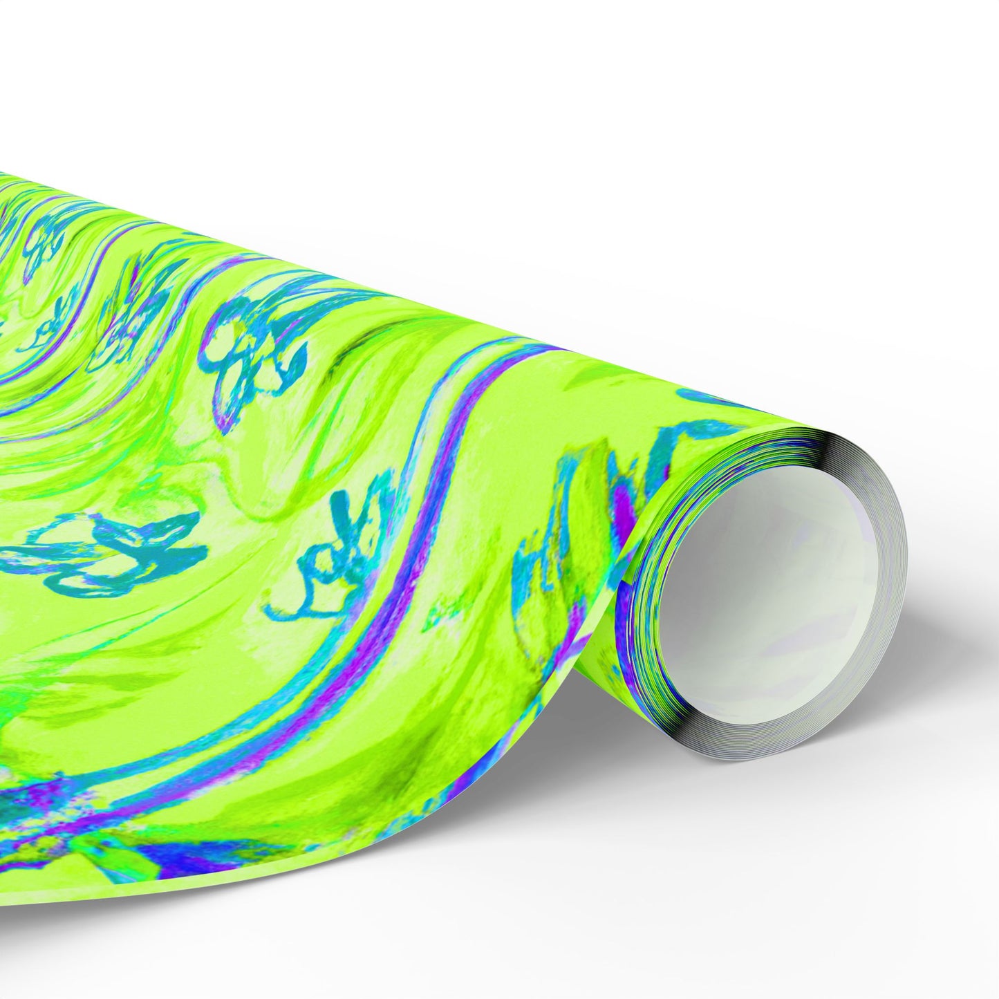 Wrapping Paper - Tropical Gift Wrap for All Occasions, 3 Sizes/2 Finishes / Tropical Doodles, Lime