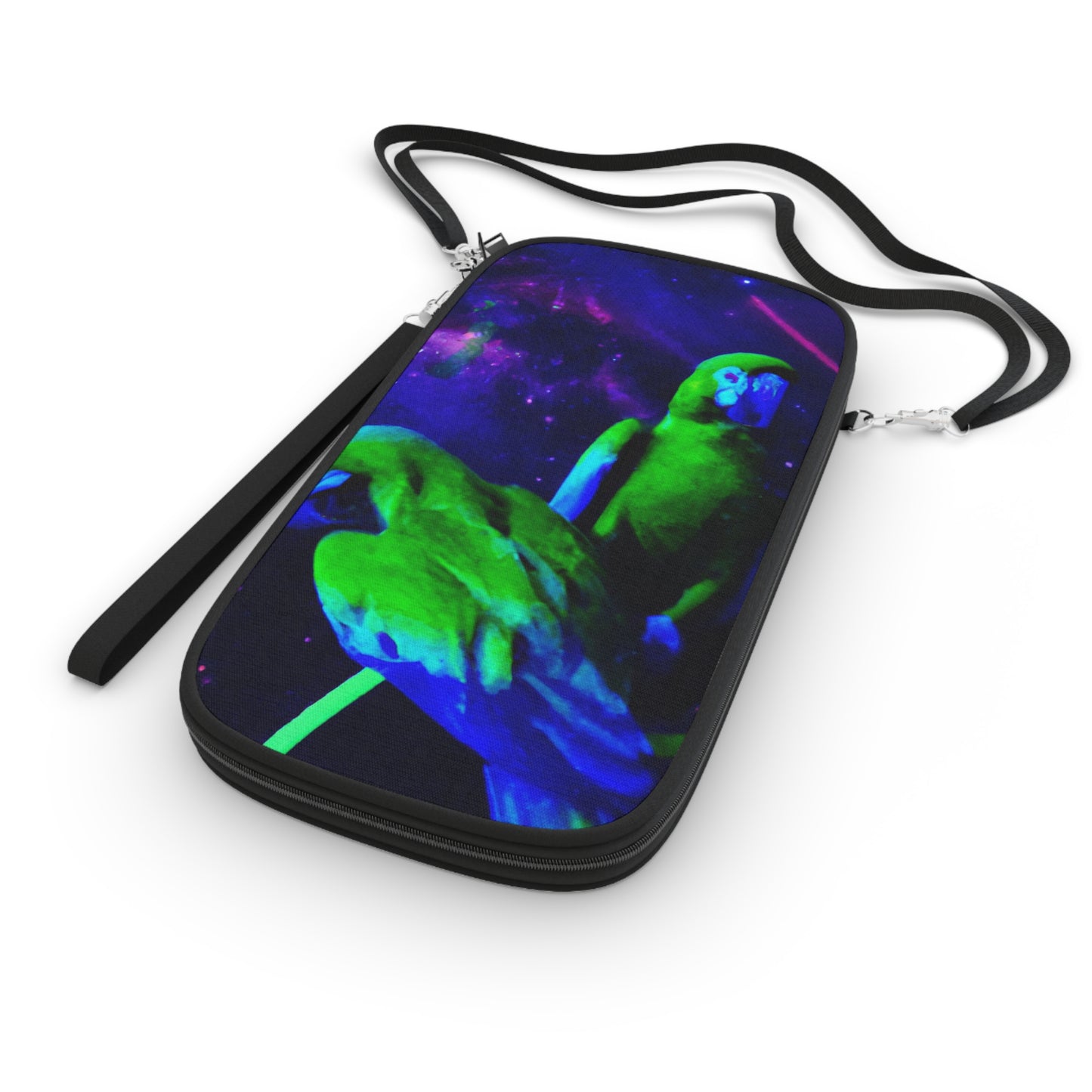 Passport Wallet – Perfect for Travelers & Adventurers / Galactic Parrots