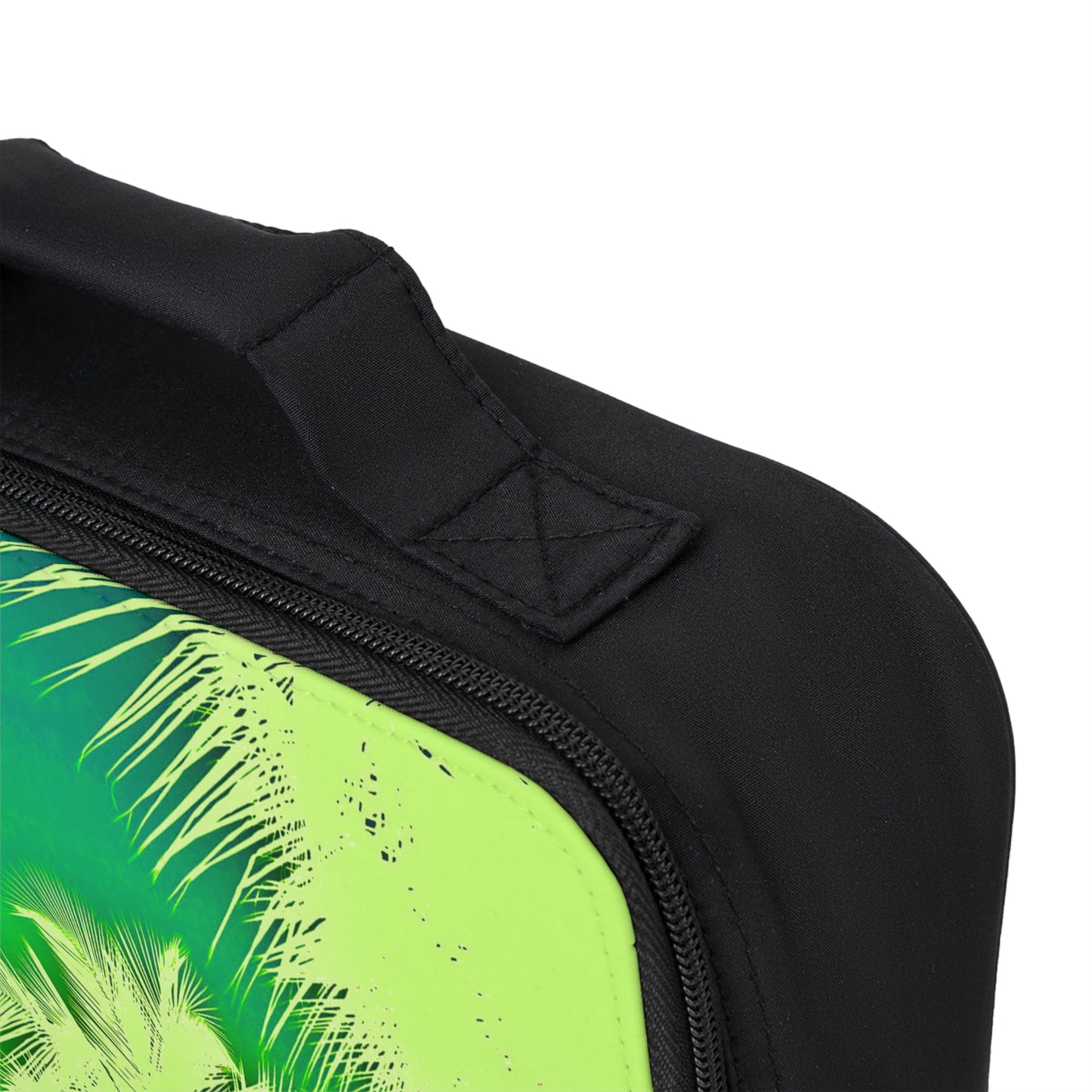 Palm Glow/Green Lunch Bag - Eco-Friendly Insulated Tote, Adult and Child Lunchbox / Perfect for Picnics, Beach Outings
