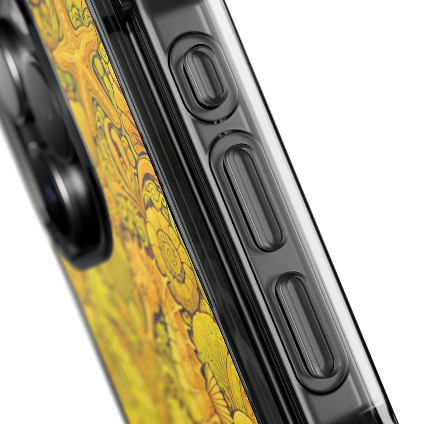 Seahorses/Yellow Magnetic Clear Phone Case, Many Models