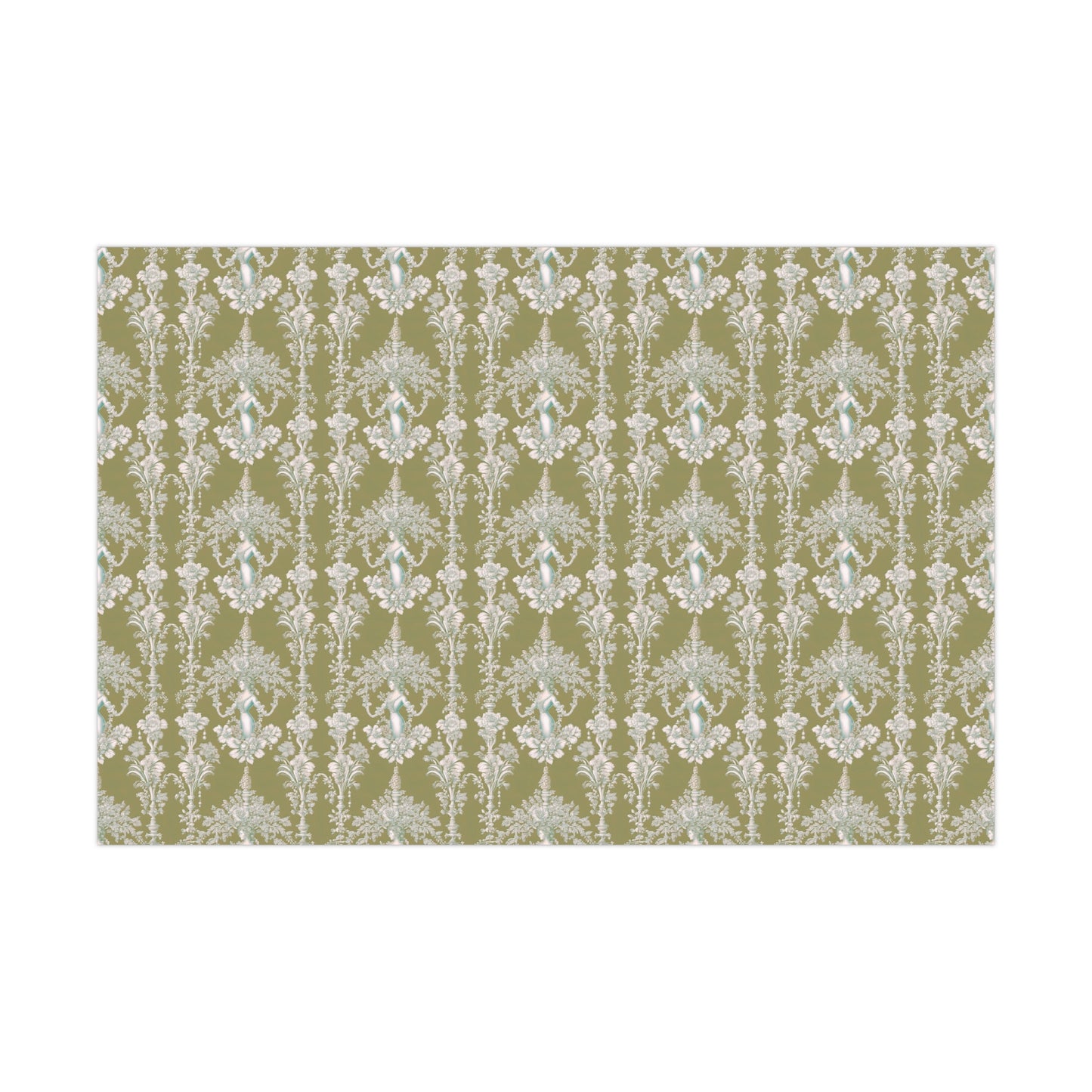 Gift Wrap Papers, Pearl Lady Toile / Green, 3 Sizes