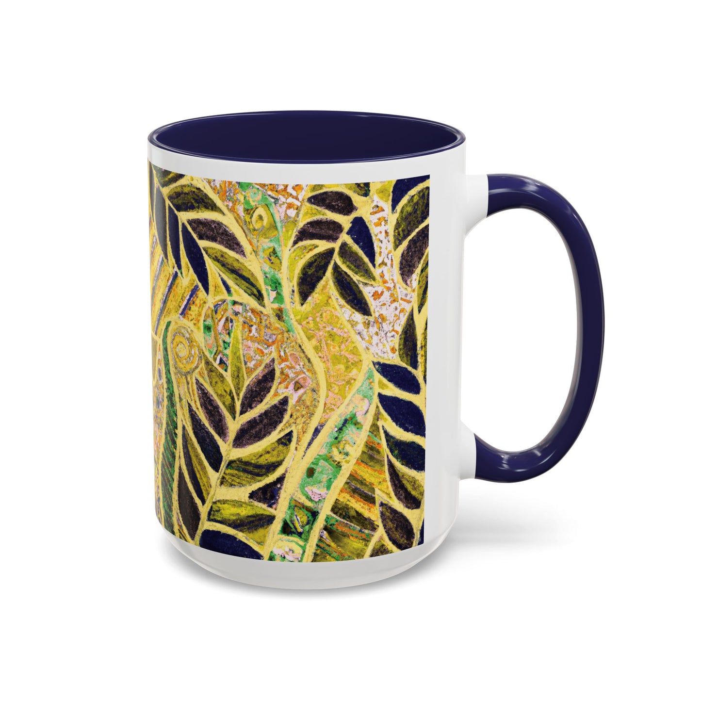 Accent Color Coffee Mug (11, 15oz), Amazon Whimsy/Yellow, Various Colors