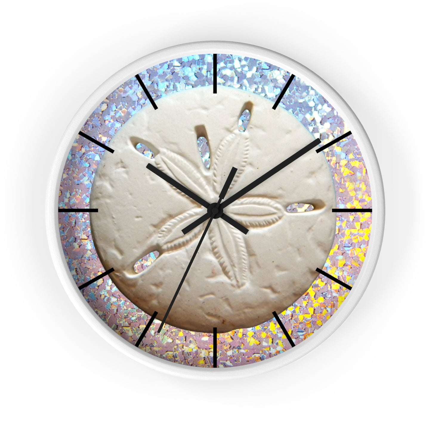 Wall Clock, Disco Sand Dollar, Hands/Base Variants