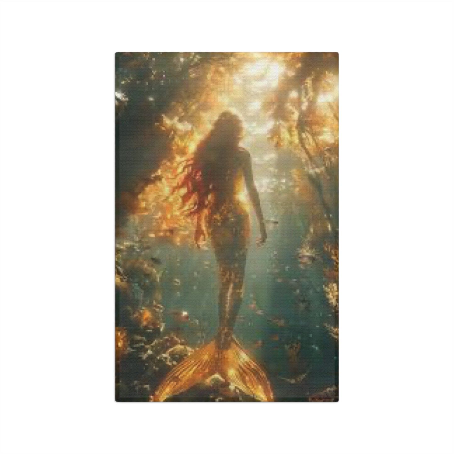 Microfiber Tea Towel ~ Solo Mermaid Adventure