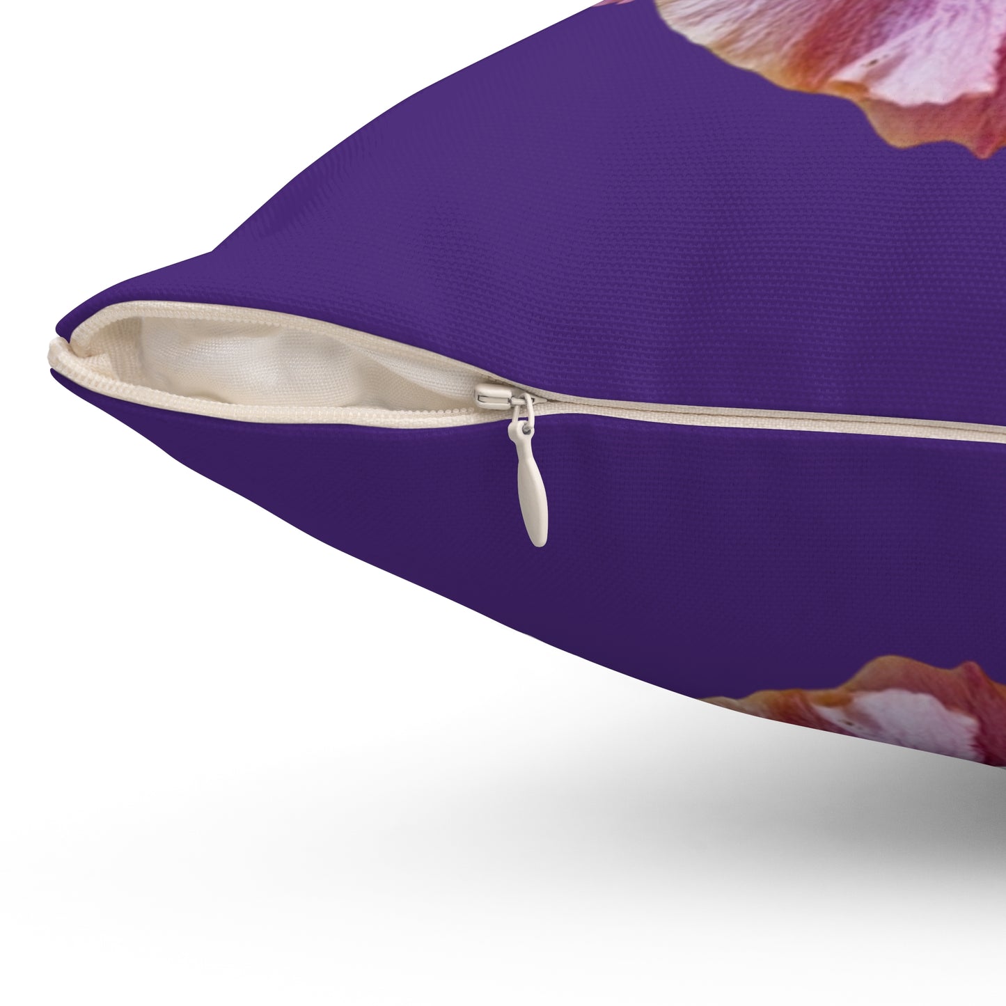 Decorative Pillow - Accent Cushion, 4 Sizes / Photo Purple Hibiscus, Purple
