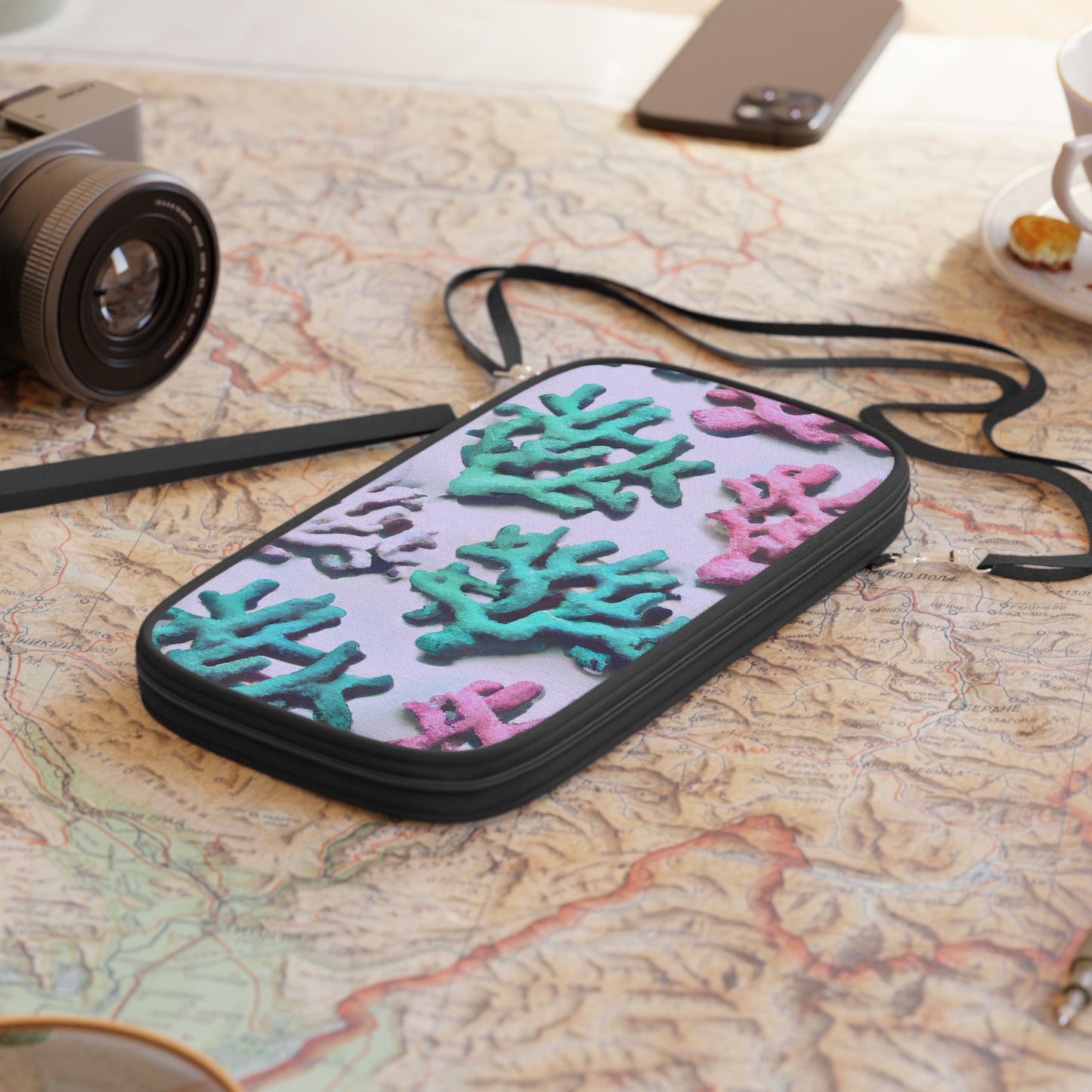 Passport Wallet – Perfect for Travelers & Adventurers / Corals, Light