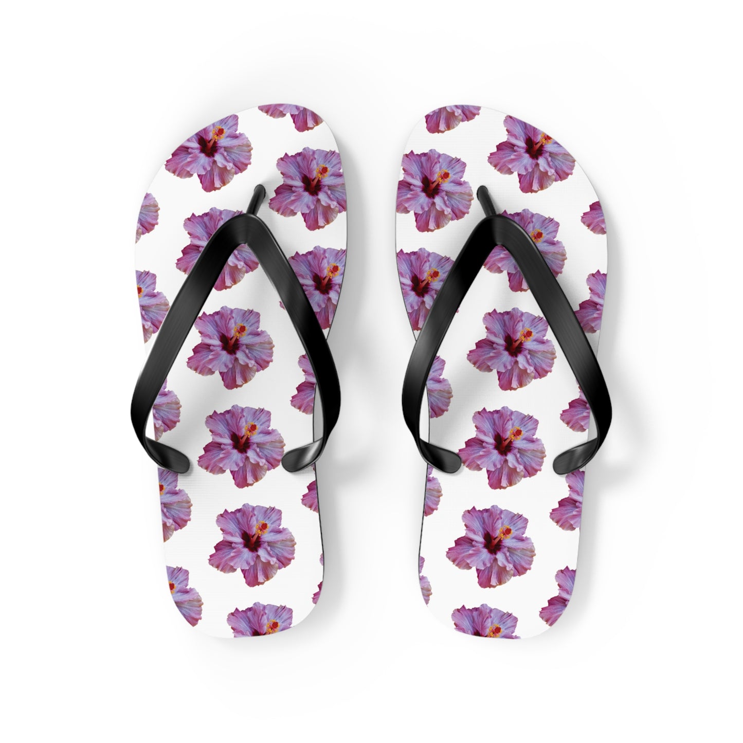 Flip Flops - Purple Hibiscus