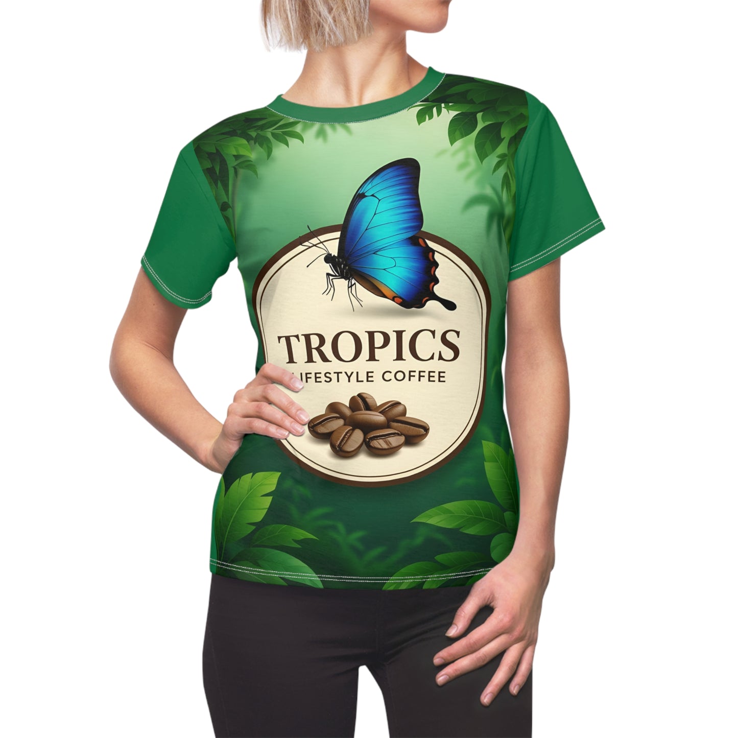 Tropics Coffee Butterfly Tee