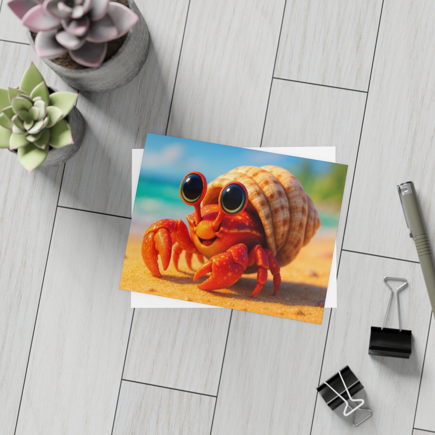 Baby Hermit Crab Postcard Bundle - Perfect for Ocean Lovers & Greetings!