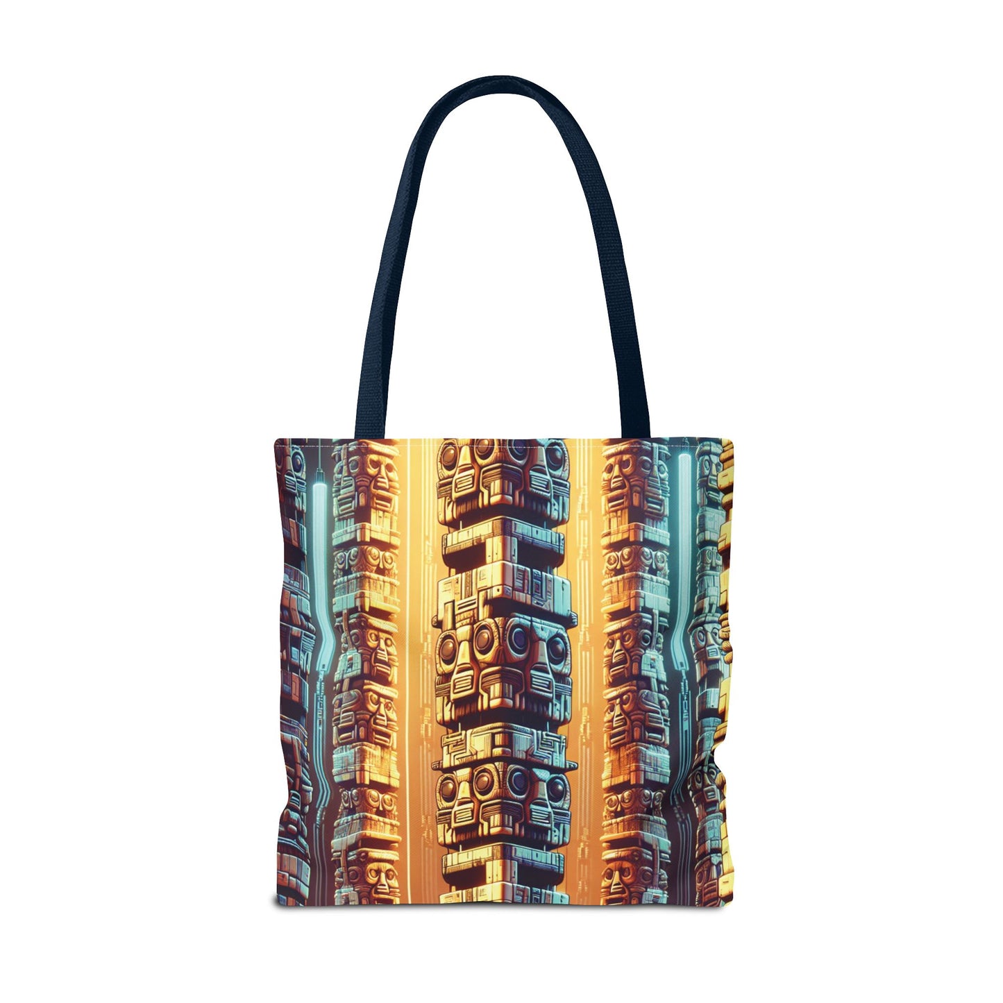 Techno Tiki Totems Tote Bag - 3 Sizes