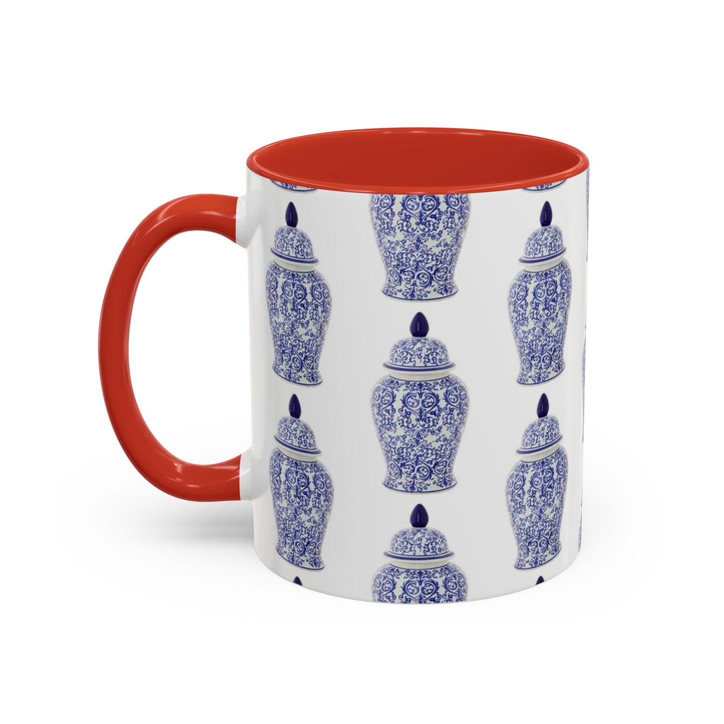 Accent Coffee Mug (11, 15oz), Blue Ginger Jar, Various Colors