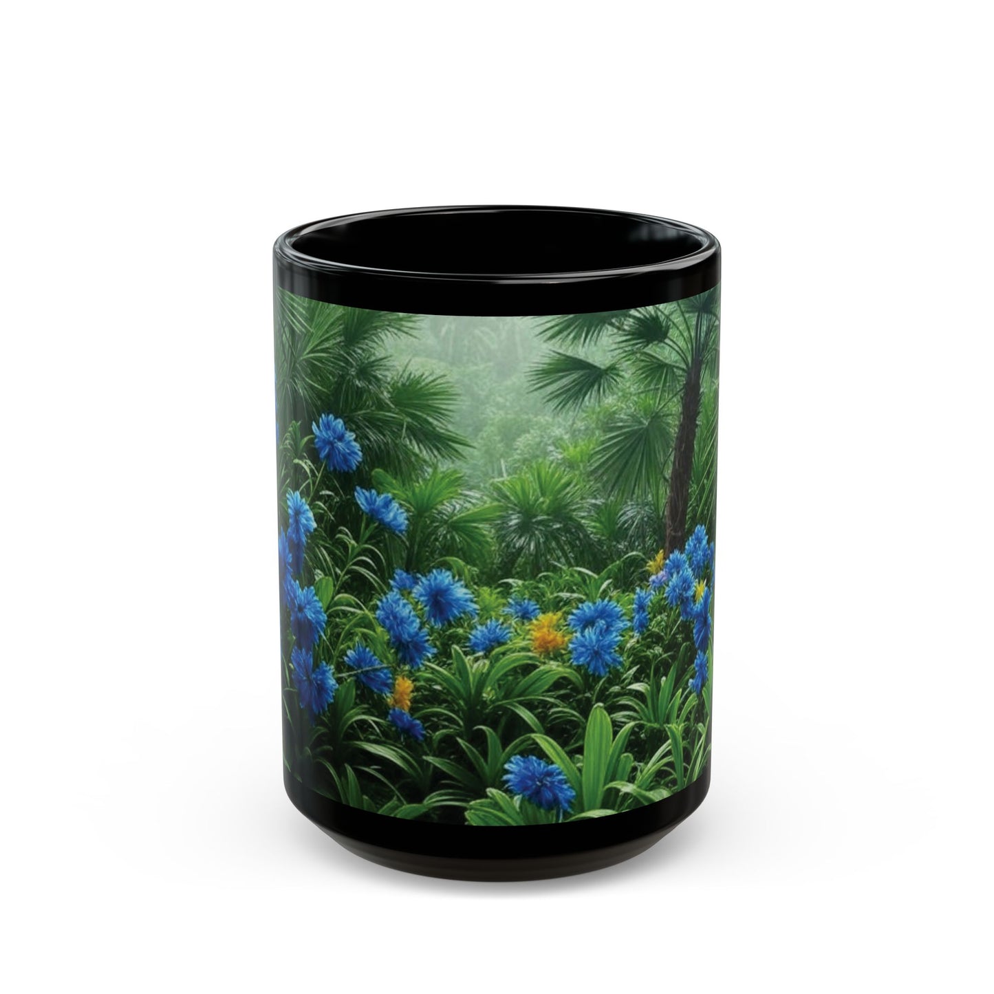 Black Coffee Mug - After a Rainforest Rain/Macro