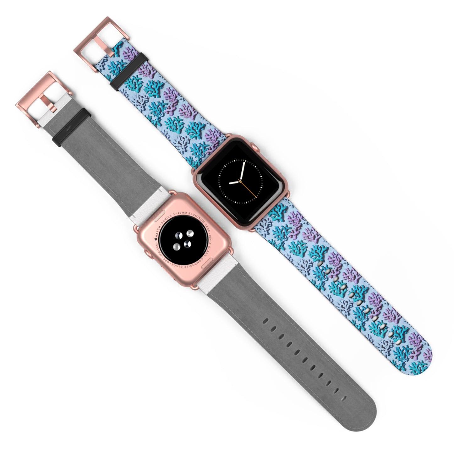 Apple Watch Band - Corals, Polar Blue
