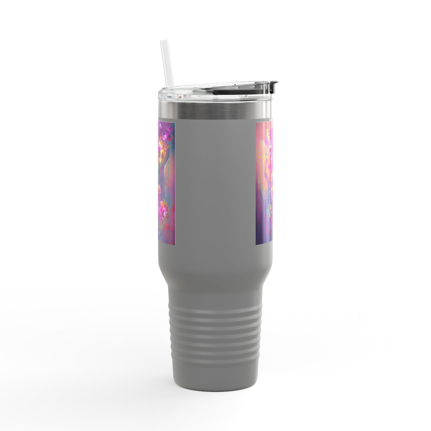 Fantasy Orchids nsulated Travel Mug - 40oz - Perfect for Outdoor Adventures