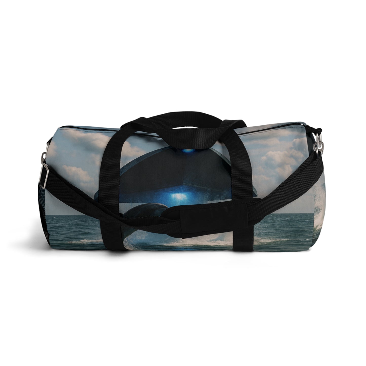 Tropical Duffel Bag - Perfect for Travel and Gym / UFO and Dolphin